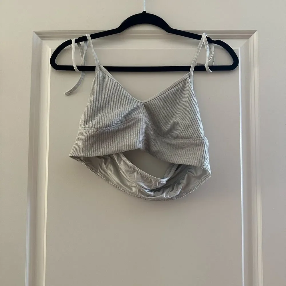 Silver Aerie Halter Bralette - Picture 1 of 2